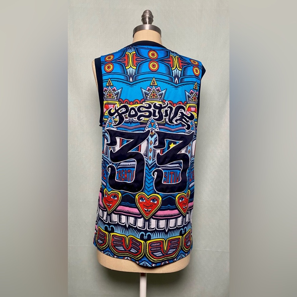 Colorful Graphic Positive Sleeveless Jersey - Picture 2 of 2